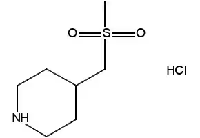 4-(METHYLSULFONYLMETHYL)PIPERIDINE structure, CAS 597563-39-8