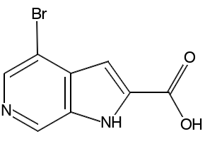 4-(METHYLTHIO)-1H-PYRROLO[2,3-C]PYRIDINE-2-CARBOXYLIC ACID structure, CAS 1256813-30-5