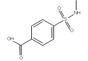 4-(N-METHYLSULFAMOYL)BENZOIC ACID structure, CAS 10252-63-8