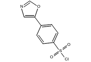 4-(OXAZOL-5-YL)BENZENE-1-SULFONYLCHLORIDE structure, CAS 337508-66-4
