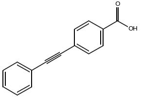 4-(PHENYLETHYNYL)BENZOIC ACID structure, CAS 42497-80-3