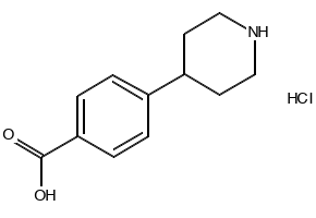 4-(PIPERIDIN-4-YL)BENZOIC ACID HYDROCHLORIDE structure, CAS 149353-84-4