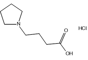 4-(PYRROLIDIN-1-YL)BUTANOIC ACID HYDROCHLORIDE structure, CAS 49637-21-0