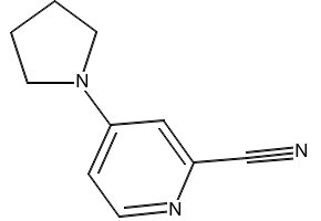 4-(PYRROLIDIN-1-YL)PICOLINONITRILE structure, CAS 127680-86-8