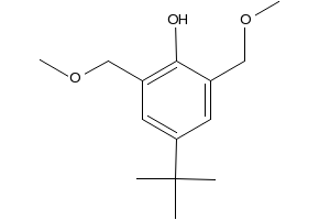 4-(TERT-BUTYL)-2,6-BIS(METHOXYMETHYL)PHENOL structure, CAS 421546-91-0