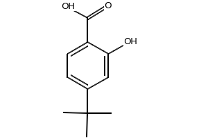 4-(TERT-BUTYL)-2-HYDROXYBENZOIC ACID structure, CAS 4578-63-6