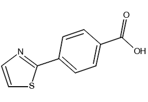 4-(THIAZOL-2-YL)BENZOIC ACID structure, CAS 266369-49-7