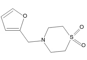 4-(THIOPHEN-2-YLMETHYL)THIOMORPHOLINE 1,1-DIOXIDE structure, CAS 175136-91-1