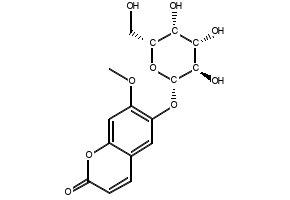4-(TRIFLUOROMETHYL)-7-(((2S,3R,4S,5R,6R)-3,4,5-TRIHYDROXY-6-(HYDROXYMETHYL)TETRAHYDRO-2H-PYRAN-2-YL)OXY)-2H-CHROMEN-2-ONE structure, CAS 117153-55-6