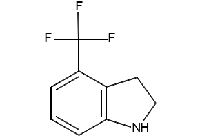 4-(TRIFLUOROMETHYL)INDOLINE structure, CAS 905274-07-9