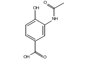 4-ACETAMIDO-3-HYDROXYBENZOIC ACID structure, CAS 10098-40-5