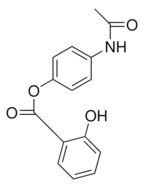 4-ACETAMIDOPHENYL 2-HYDROXYBENZOATE structure, CAS 118-57-0