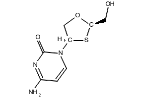 4-AMINO-1-((2R,4R)-2-(HYDROXYMETHYL)-1,3-OXATHIOLAN-4-YL)PYRIMIDIN-2(1H)-ONE structure, CAS 160707-69-7