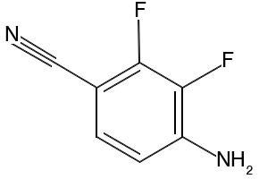 4-AMINO-2,3-DIFLUOROBENZONITRILE structure, CAS 112279-71-7