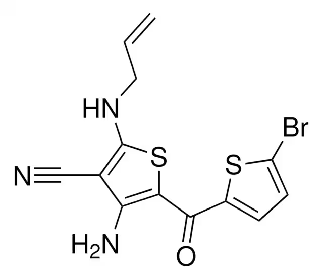4-AMINO-2-(BENZYLAMINO)-5-(5-CHLOROTHIOPHENE-2-CARBONYL)THIOPHENE-3-CARBONITRILE structure, CAS 944769-48-6