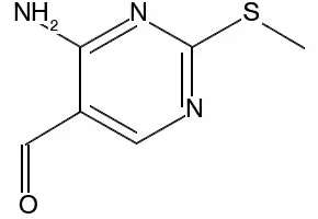 4-AMINO-2-(METHYLTHIO)PYRIMIDINE-5-CARBALDEHYDE structure, CAS 770-31-0