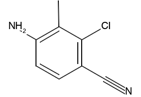 4-AMINO-2-CHLORO-3-METHYLBENZONITRILE structure, CAS 573768-09-9