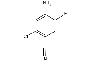 4-AMINO-2-CHLORO-5-FLUOROBENZONITRILE structure, CAS 1228376-68-8