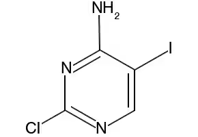 4-AMINO-2-CHLORO-5-IODOPYRIMIDINE structure, CAS 597551-56-9