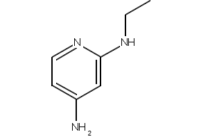 4-AMINO-2-ETHYLAMINOPYRIDINE structure, CAS 891855-87-1