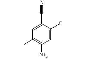 4-AMINO-2-FLUORO-5-METHYLBENZONITRILE structure, CAS 1357942-79-0