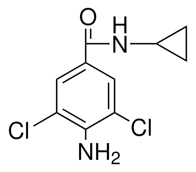 4-AMINO-3,5-DICHLORO-N-CYCLOPROPYLBENZAMIDE structure, CAS 60676-83-7