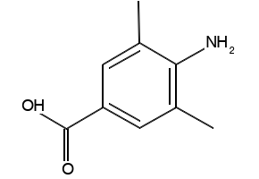 4-AMINO-3,5-DIMETHYLBENZOIC ACID structure, CAS 4919-40-8