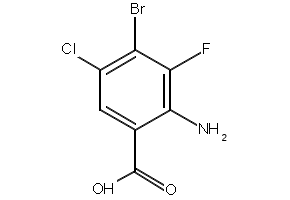 4-AMINO-3-BROMO-5-NITROBENZOIC ACID structure, CAS 556651-33-3