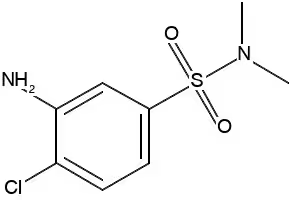 4-AMINO-3-CHLORO-N,N-DIMETHYLBENZENESULFONAMIDE structure, CAS 19021-35-3