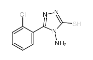 4-AMINO-5-(2-CHLOROPHENYL)-4H-1,2,4-TRIAZOLE-3-THIOL structure, CAS 13229-02-2