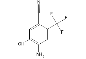 4-AMINO-5-HYDROXY-2-(TRIFLUOROMETHYL)BENZONITRILE structure, CAS 1131623-15-8