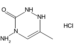 4-AMINO-6-METHYL-4,5-DIHYDRO-1,2,4-TRIAZIN-3(2H)-ONE HYDROCHLORIDE structure, CAS 158329-07-8