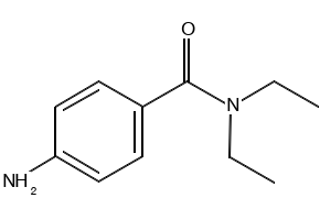 4-AMINO-N,N-DIETHYLBENZAMIDE structure, CAS 51207-85-3