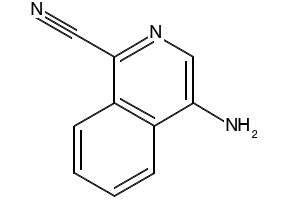 4-AMINOISOQUINOLINE-1-CARBONITRILE structure, CAS 573758-69-7