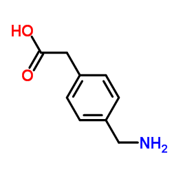 4-AMINOMETHYLPHENYLACETIC ACID structure, CAS 1200-05-1