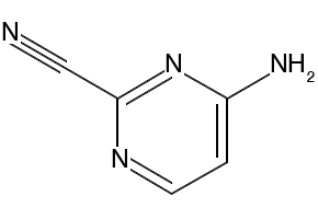 4-AMINOPYRIMIDINE-2-CARBONITRILE structure, CAS 245321-46-4