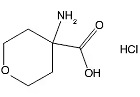 4-AMINOTETRAHYDRO-2H-PYRAN-4-CARBOXYLIC ACID HYDROCHLORIDE structure, CAS 217299-03-1