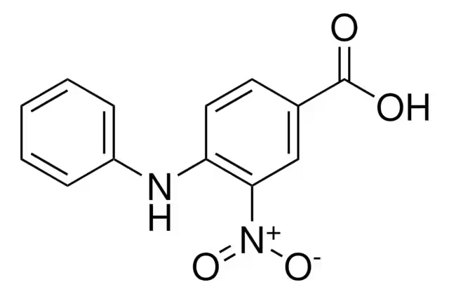4-ANILINO-3-NITROBENZOIC ACID structure, CAS 16927-49-4