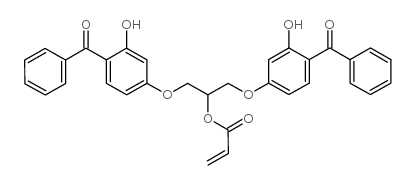 4-BENZOYL-3-HYDROXYPHENYL 2-((4-BENZOYL-3-HYDROXYPHENOXY)METHYLENE)PENTANEPEROXOATE structure, CAS 103637-50-9