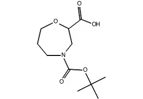 4-BENZYL-1,4-OXAZEPANE-2-CARBOXYLIC ACID structure, CAS 1141669-59-1
