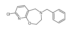 4-BENZYL-8-CHLORO-2,3,4,5-TETRAHYDROPYRIDO[3,2-F][1,4]OXAZEPINE structure, CAS 956431-23-5