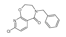 4-BENZYL-8-CHLORO-3,4-DIHYDROPYRIDO[3,2-F][1,4]OXAZEPIN-5(2H)-ONE structure, CAS 1360437-75-7