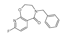 4-BENZYL-8-FLUORO-3,4-DIHYDROPYRIDO[3,2-F][1,4]OXAZEPIN-5(2H)-ONE structure, CAS 1154472-04-4