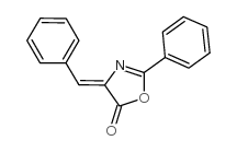 4-BENZYLIDENE-2-PHENYL-2-OXAZOLIN-5-ONE structure, CAS 17606-70-1