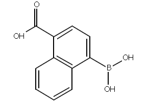 4-BORONO-1-NAPHTHOIC ACID structure, CAS 332398-57-9