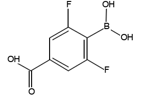 4-BORONO-3,5-DIFLUOROBENZOIC ACID structure, CAS 1031857-98-3