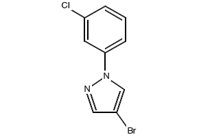 4-BROMO-1-(3-CHLOROPHENYL)-1H-PYRAZOLE structure, CAS 957034-94-5