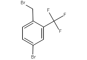 4-BROMO-1-(BROMOMETHYL)-2-(TRIFLUOROMETHYL)BENZENE structure, CAS 335013-18-8