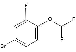 4-BROMO-1-(DIFLUOROMETHOXY)-2-FLUOROBENZENE structure, CAS 147992-27-6