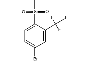 4-BROMO-1-(METHYLSULFONYL)-2-(TRIFLUOROMETHYL)BENZENE structure, CAS 300356-32-5
